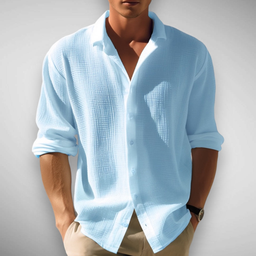 Mateo - Lightweight Casual Textured Shirt