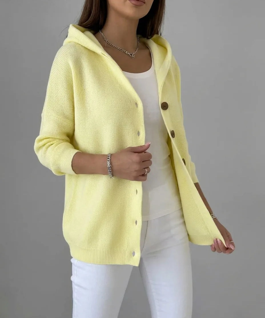 Elin – Fresh Knit Hooded Cardigan