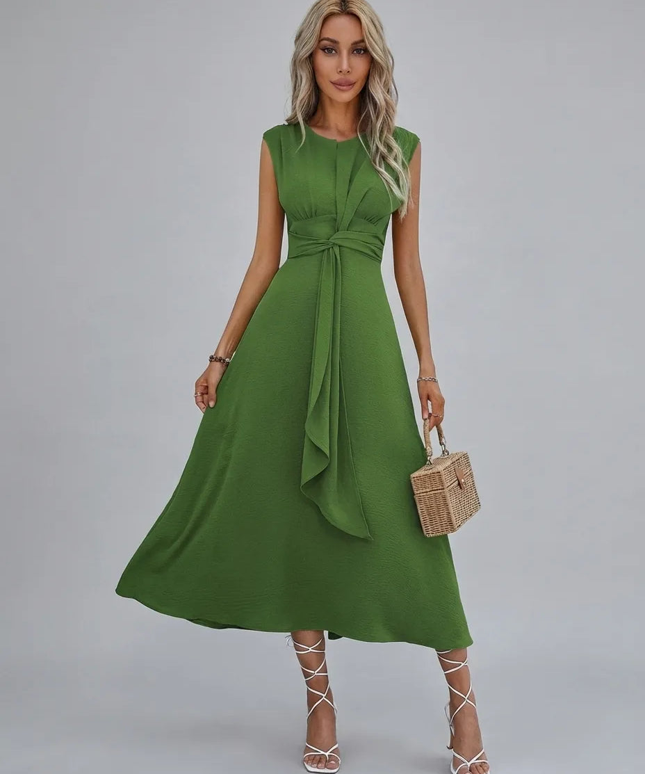 Verdara - Sculpt Tie Midi Dress