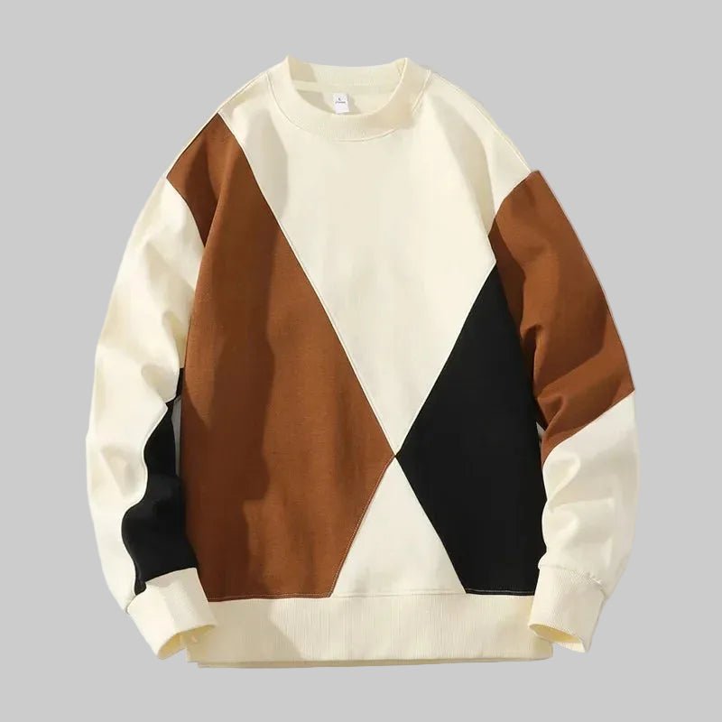 Varek - Geometric Panel Sweatshirt