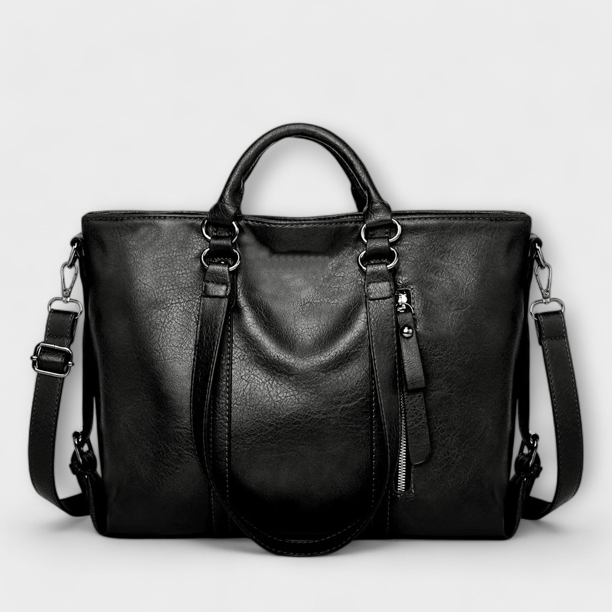 Velmora – Vintage Leather Carry Tote