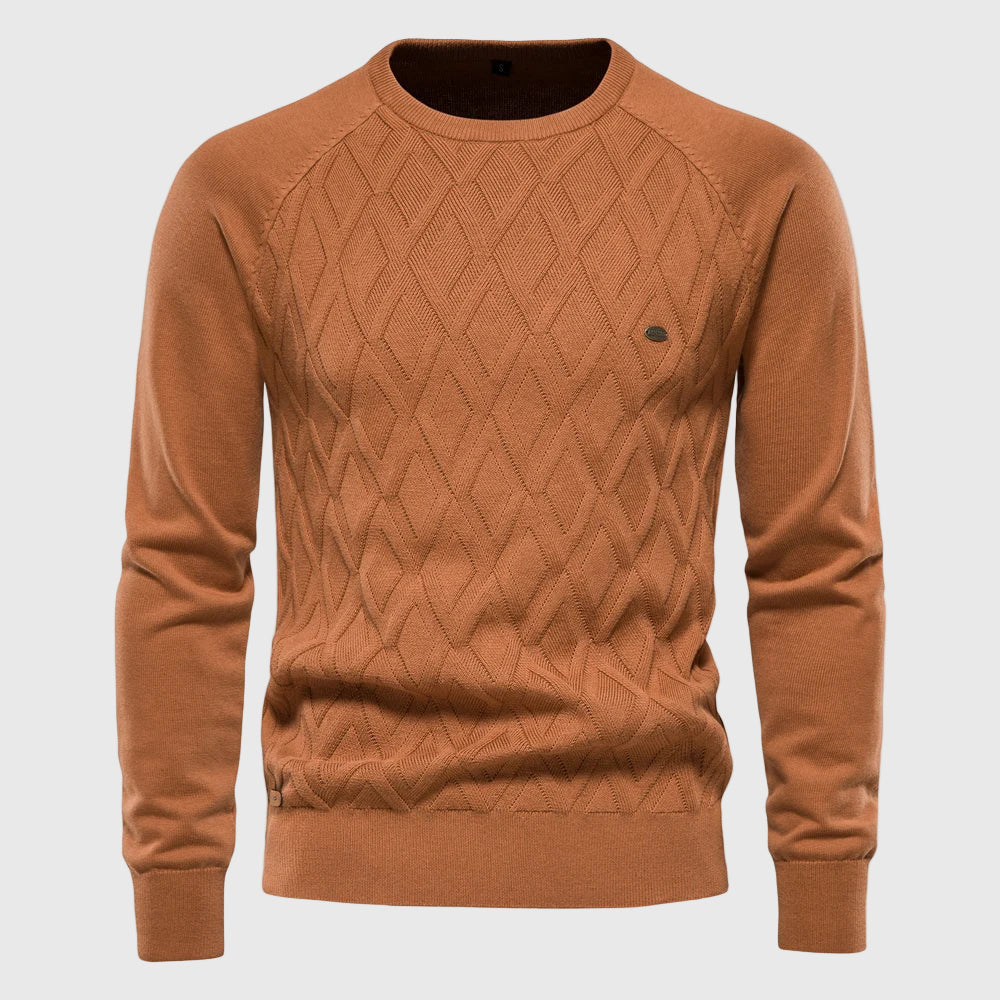 Huberd - Men's Checkered Sweater