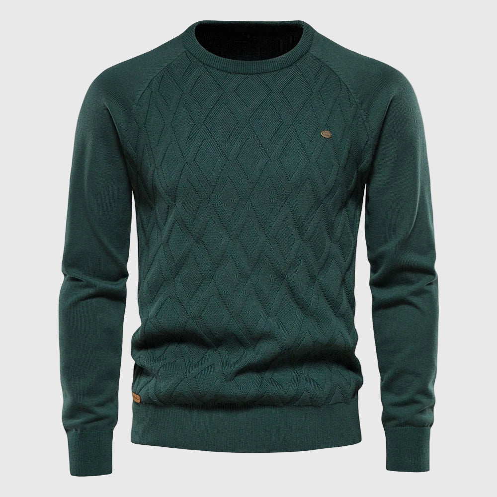 Huberd - Men's Checkered Sweater