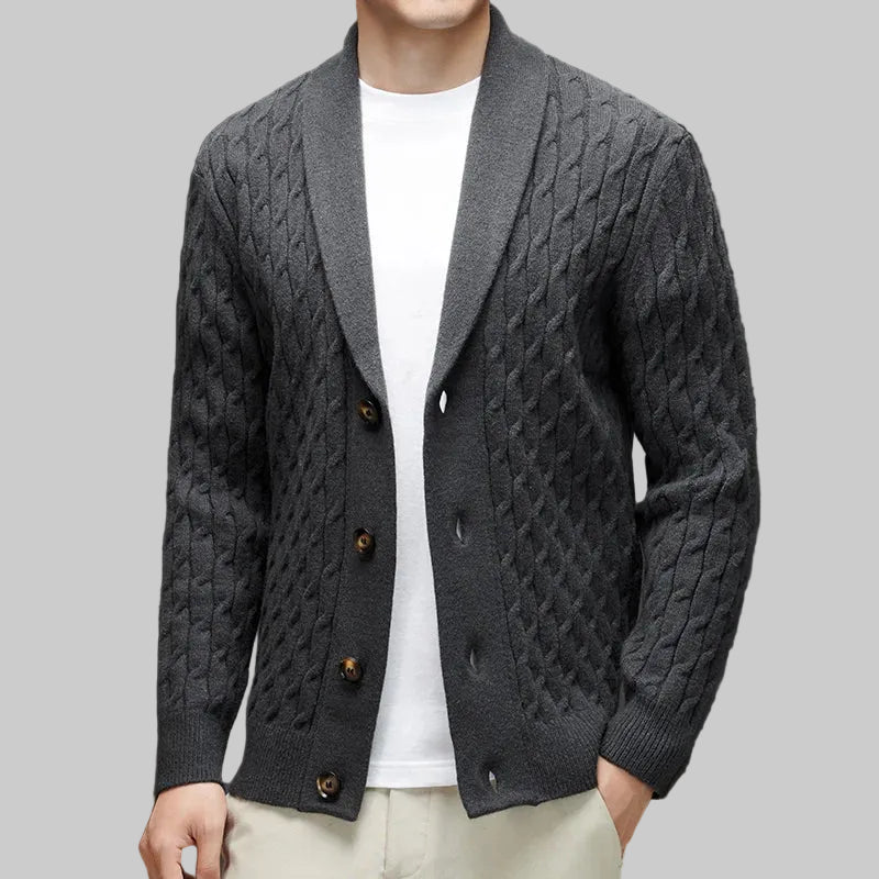Theo - Cable Knit Cardigan
