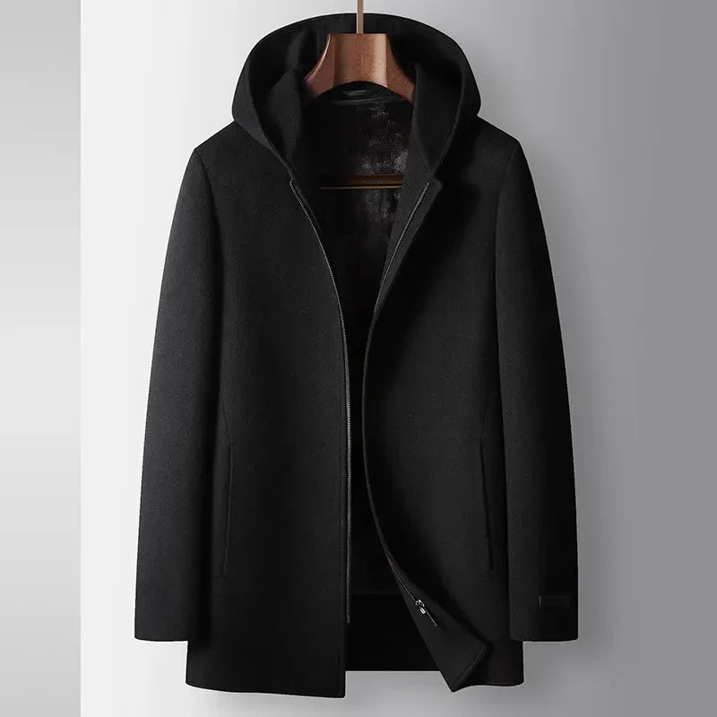 Kael - Hooded Wool Coat