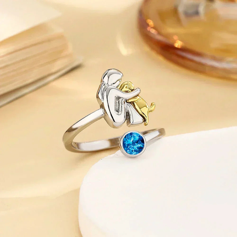 Rose - Ring with Dog Icon