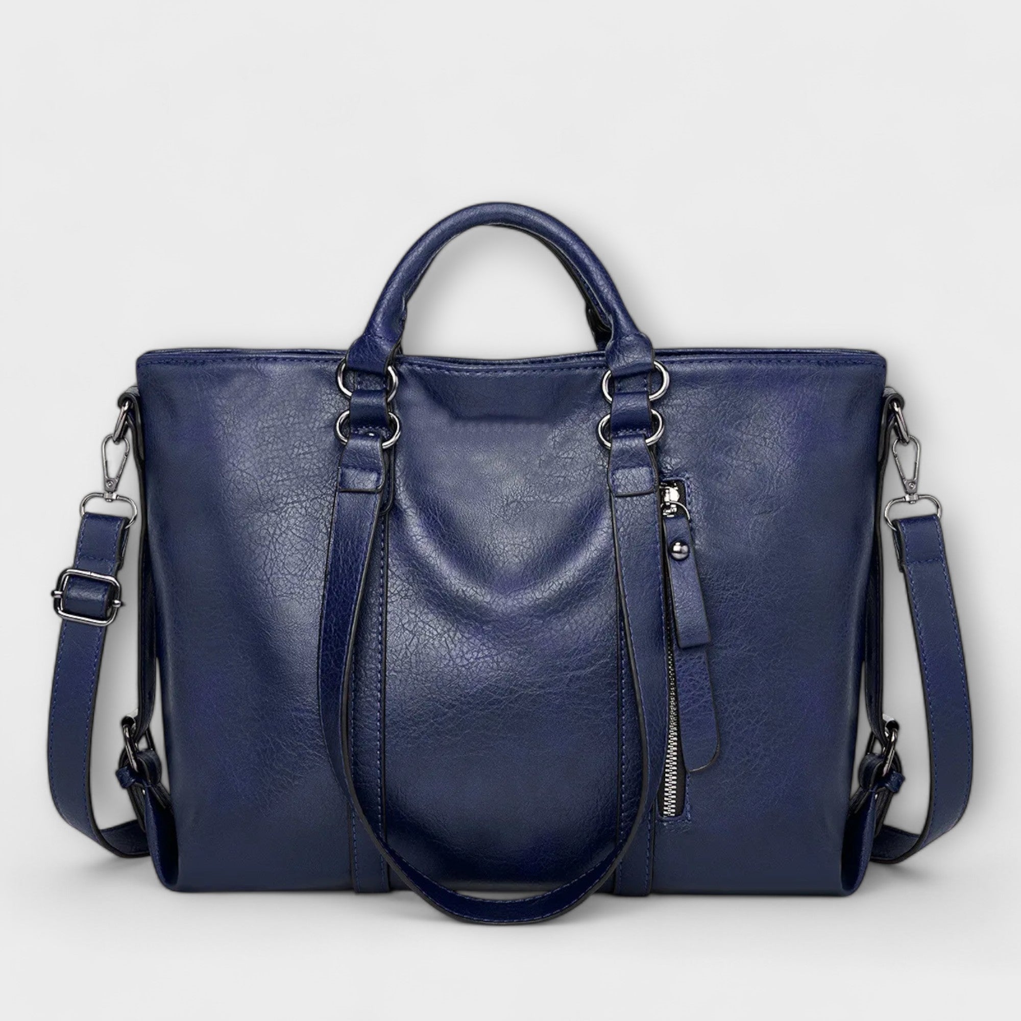 Velmora – Vintage Leather Carry Tote