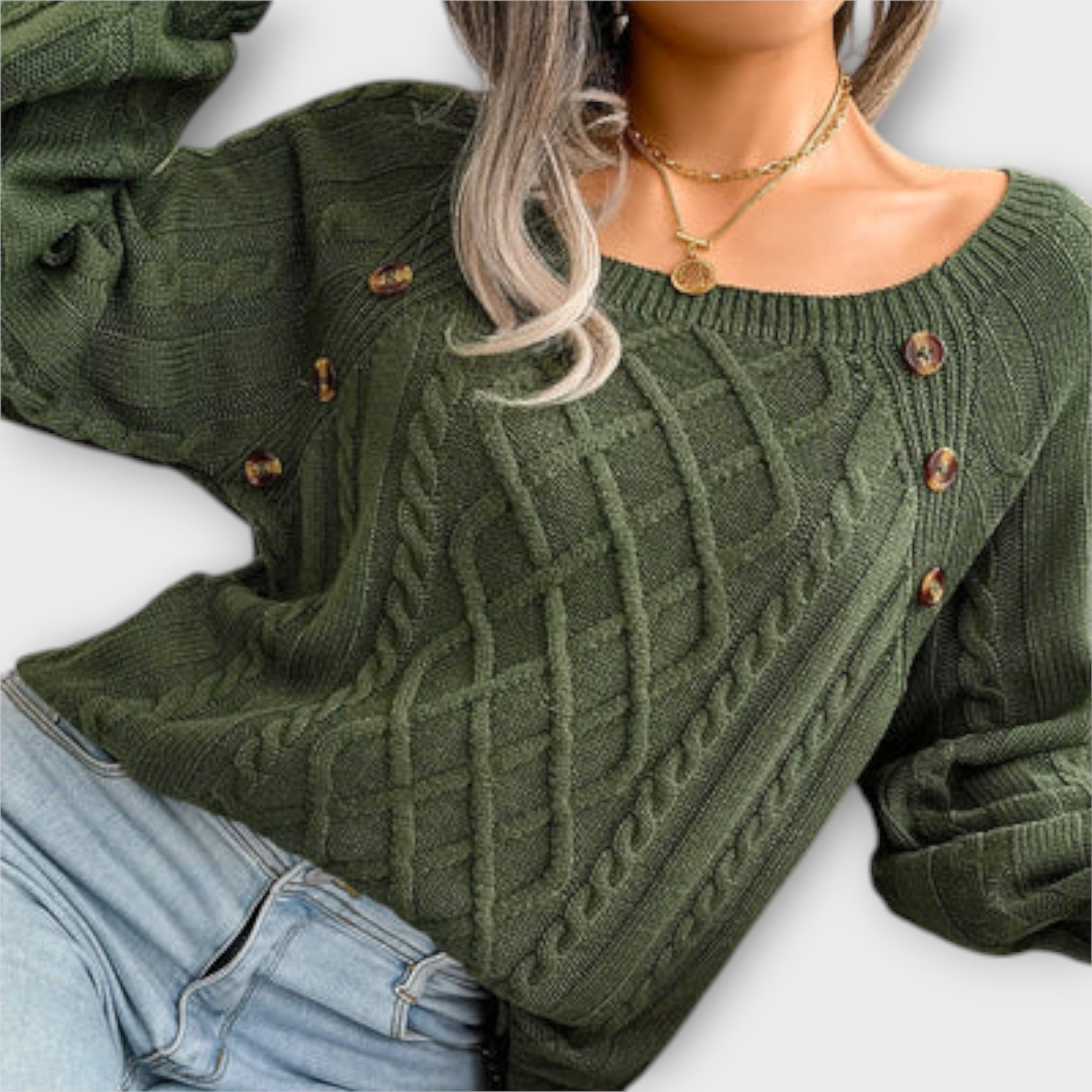 Malia - Buttoned Sweater