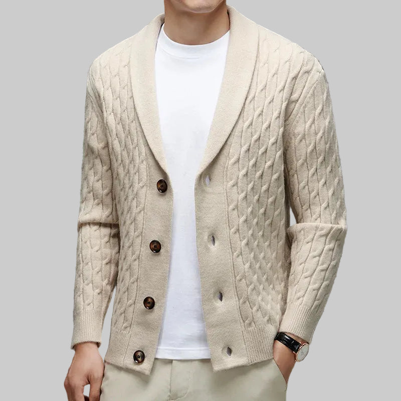 Theo - Cable Knit Cardigan
