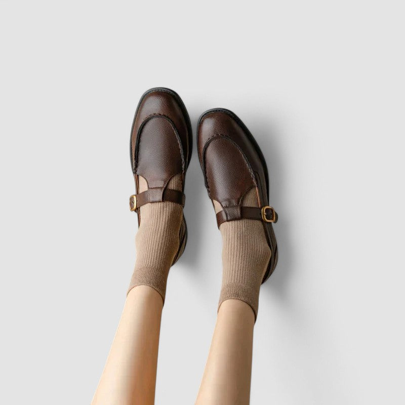 Zhelynne - Orthopedic Mary Jane shoes with a square toe
