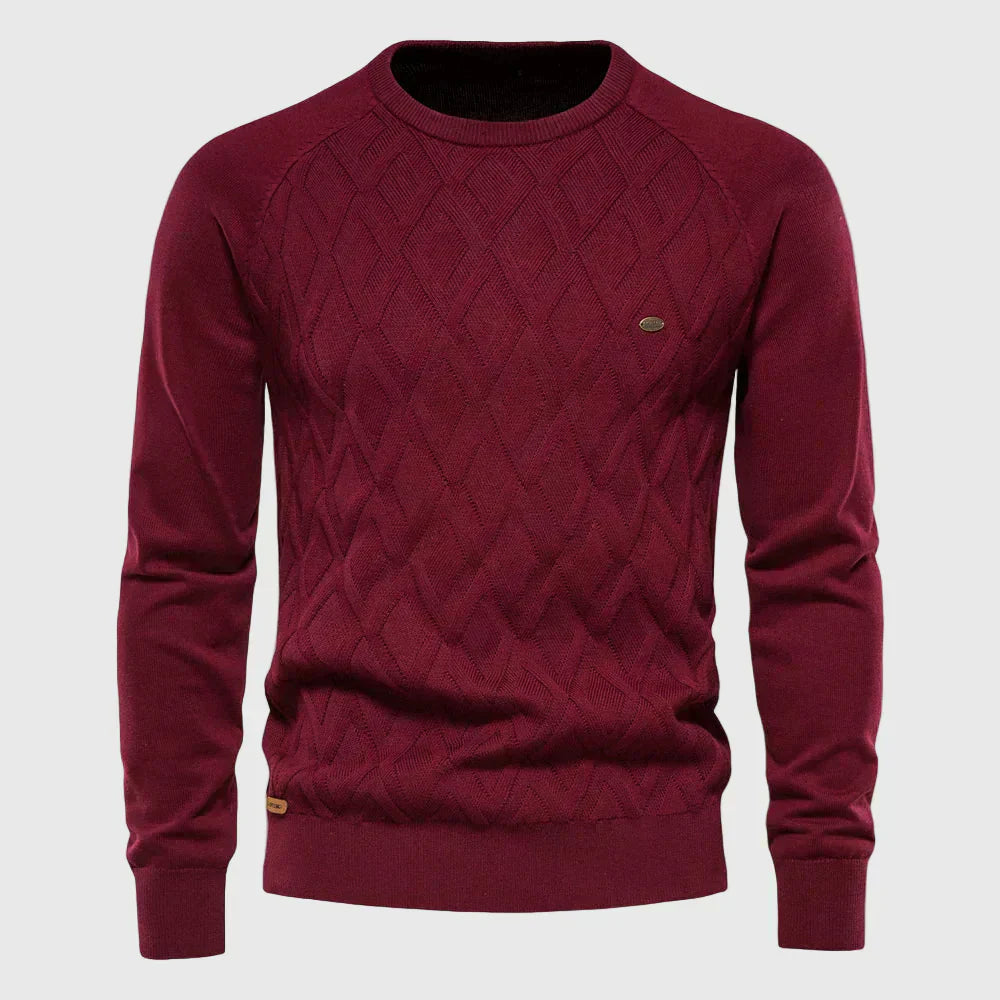Huberd - Men's Checkered Sweater
