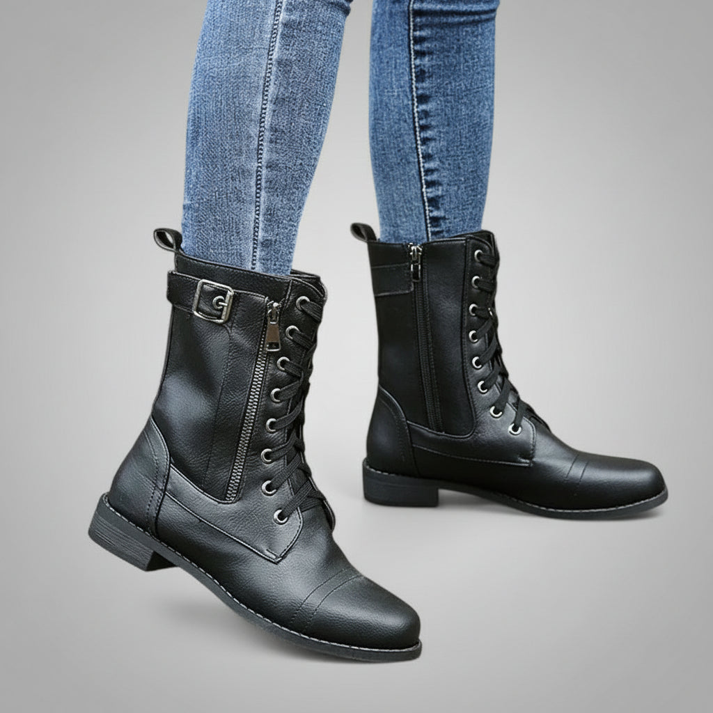 Ravyn – Combat Lace-Up Boots