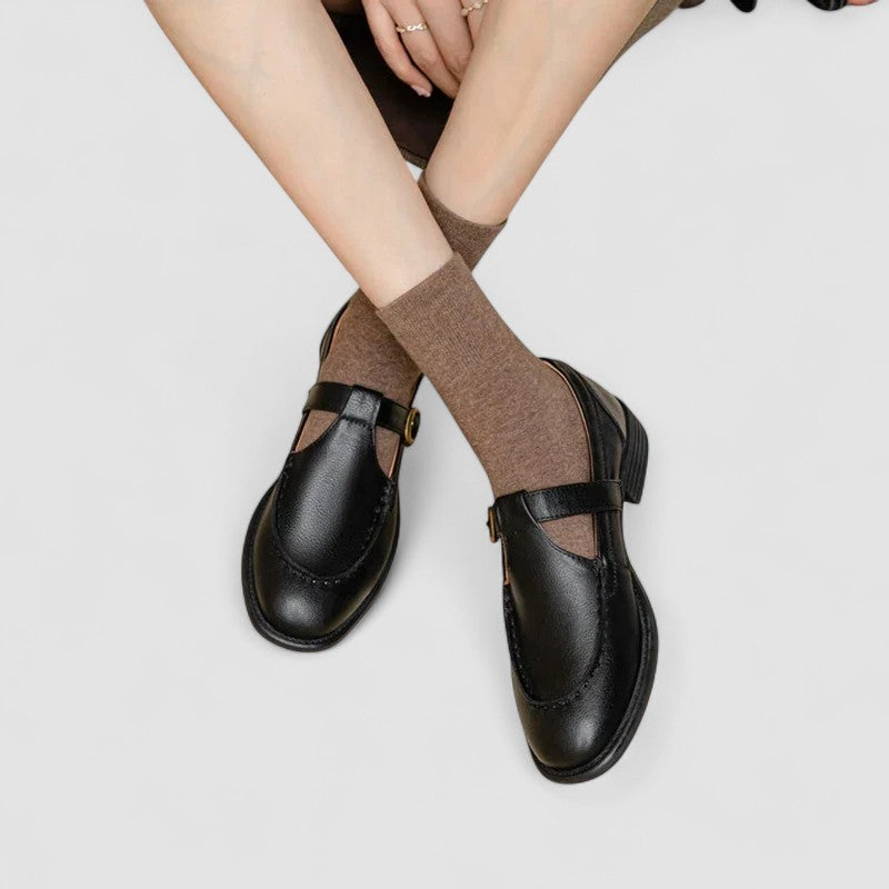 Zhelynne - Orthopedic Mary Jane shoes with a square toe