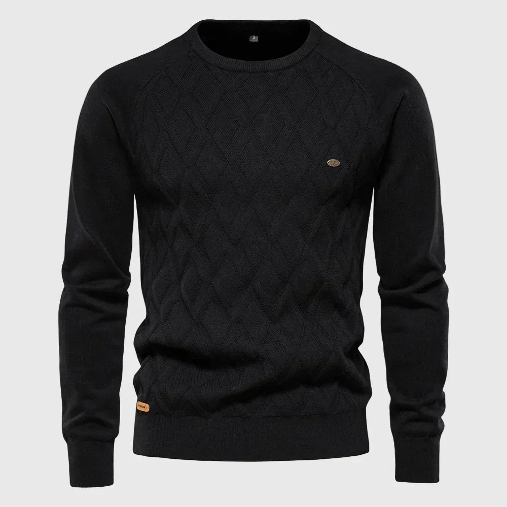 Huberd - Men's Checkered Sweater