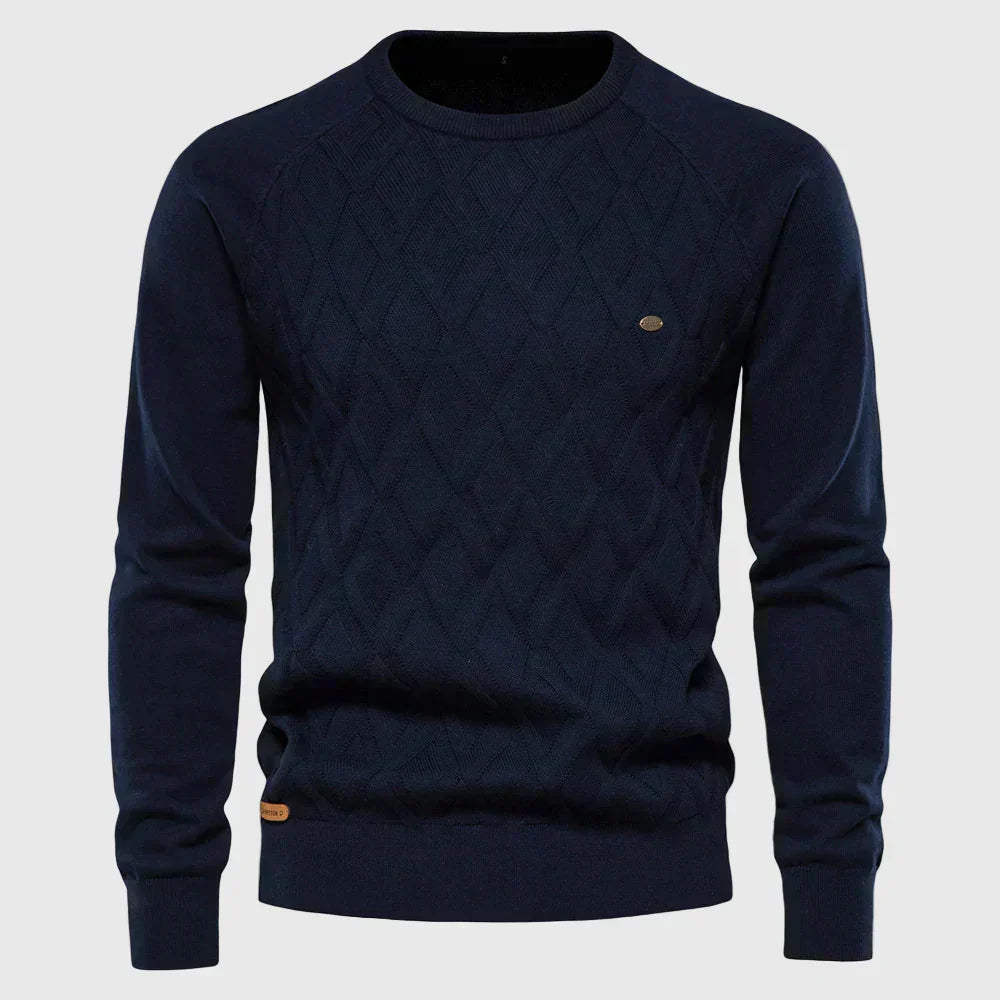 Huberd - Men's Checkered Sweater