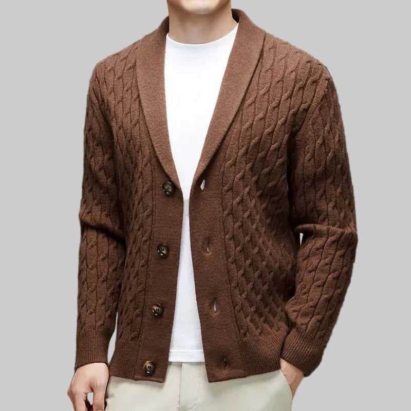 Theo - Cable Knit Cardigan