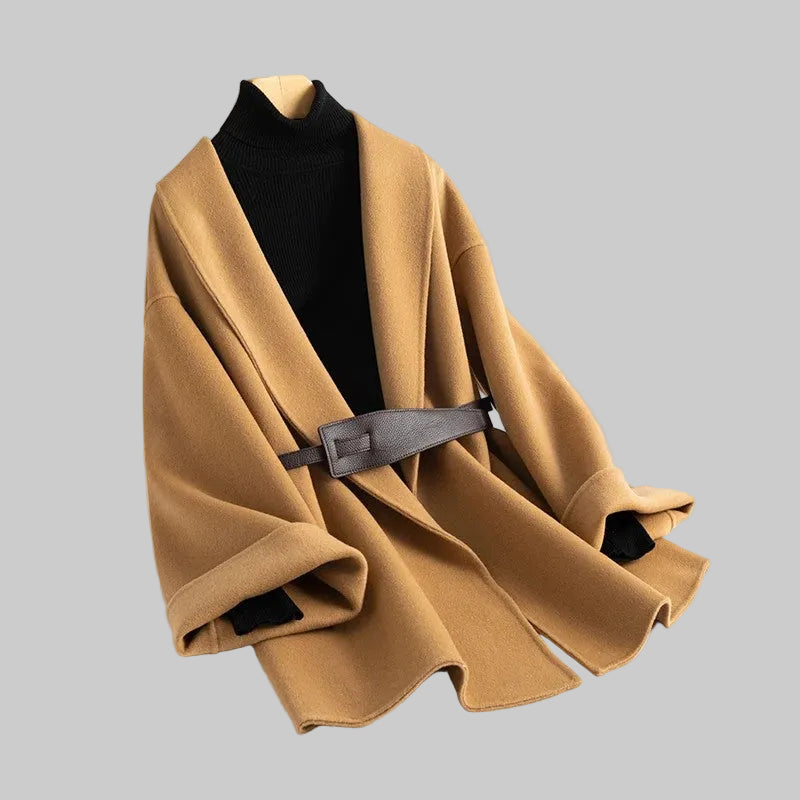 Elvia - Belted Wrap Coat