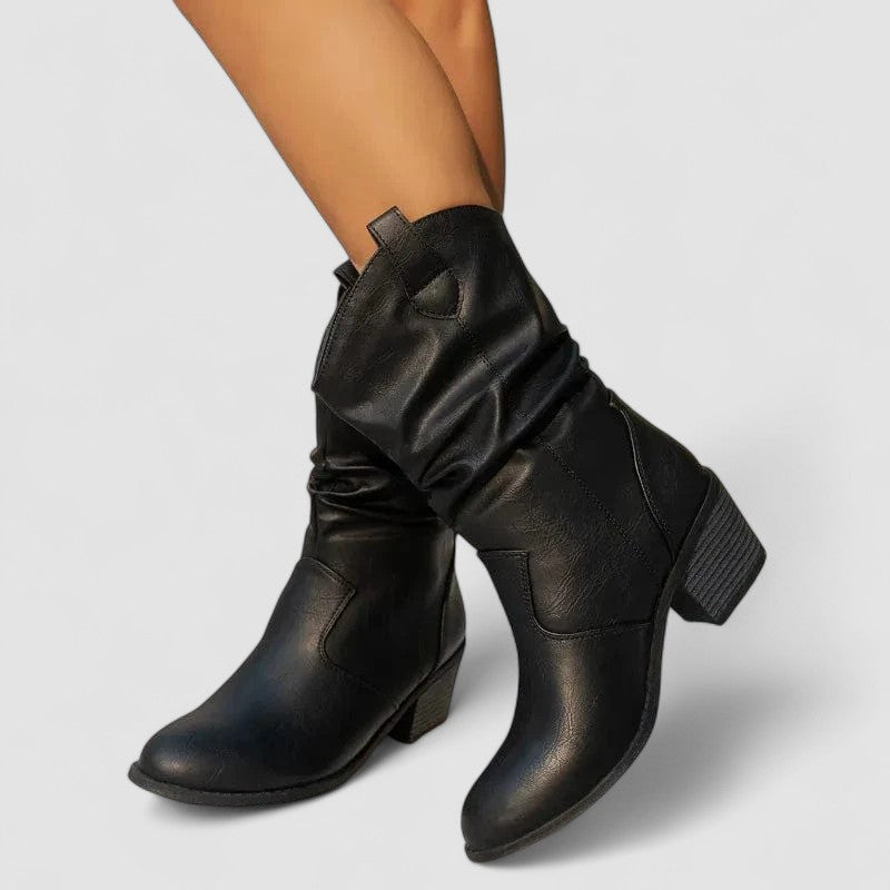 Elara - Classic Mid Calf Boots