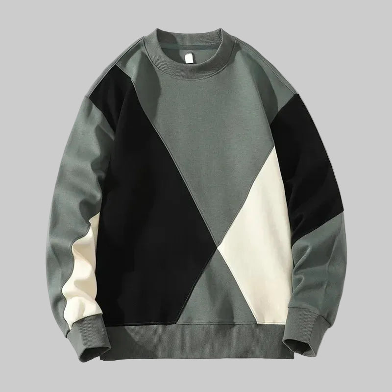 Varek - Geometric Panel Sweatshirt
