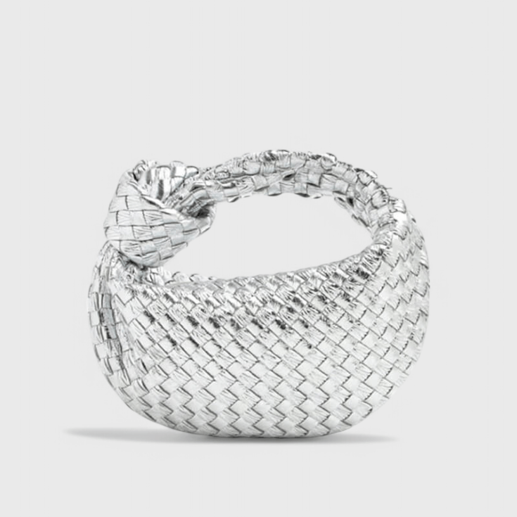 Aurelia – Golden Woven Knot Bag