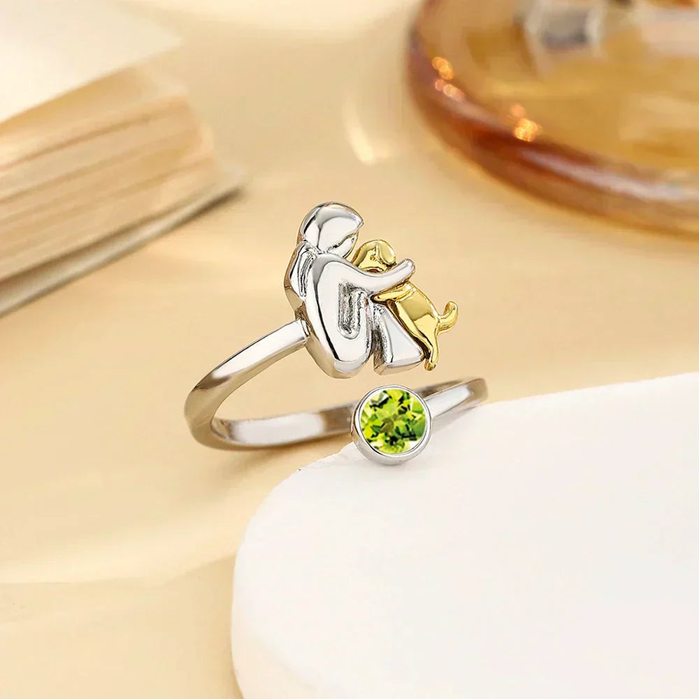 Rose - Ring with Dog Icon