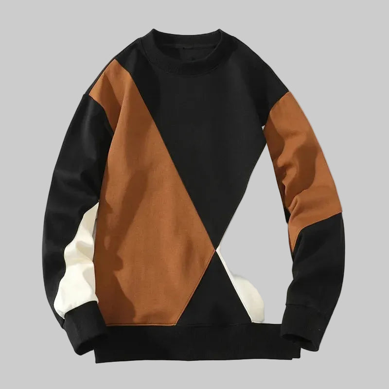 Varek - Geometric Panel Sweatshirt
