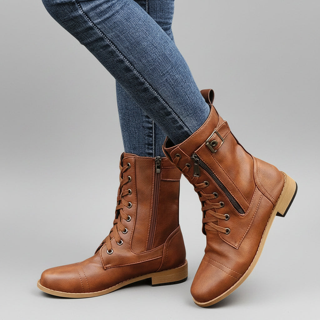 Ravyn – Combat Lace-Up Boots