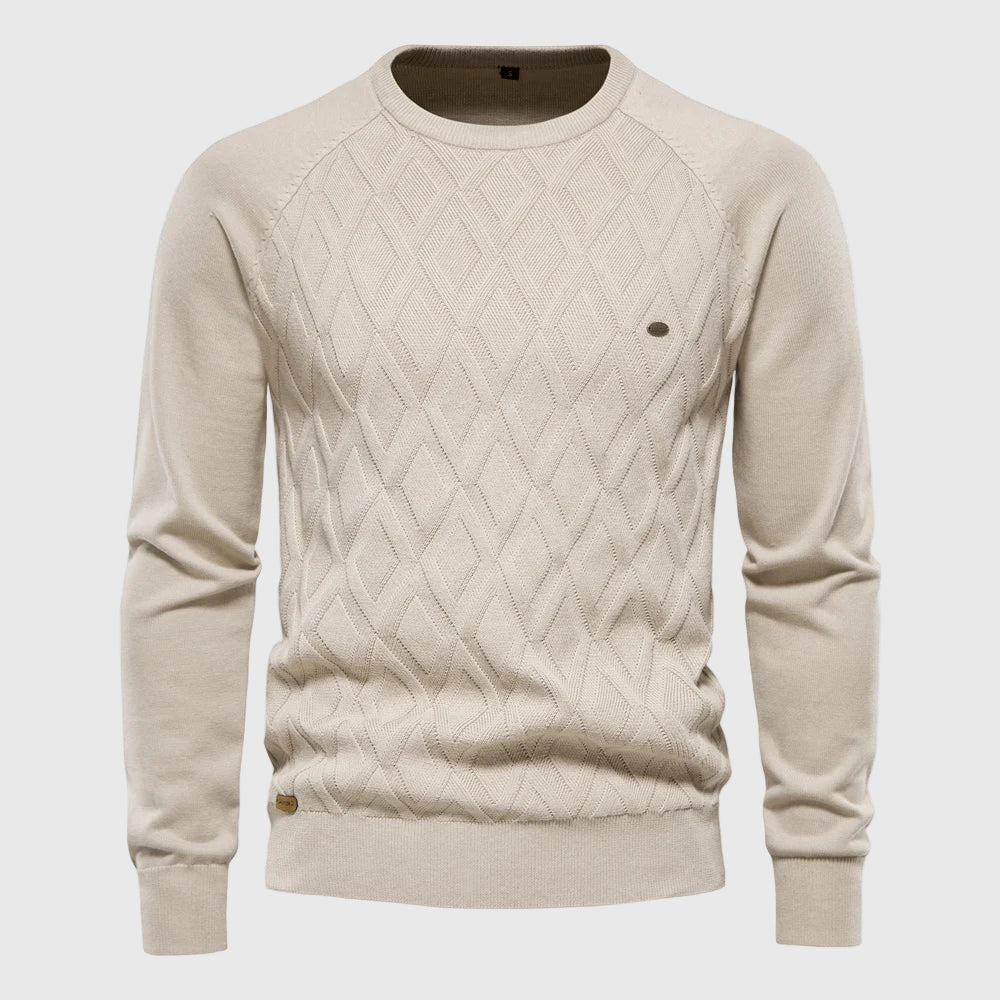 Huberd - Men's Checkered Sweater