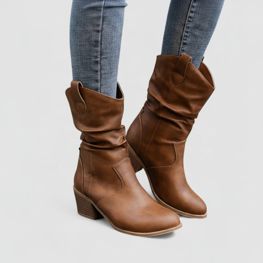 Elara - Classic Mid Calf Boots