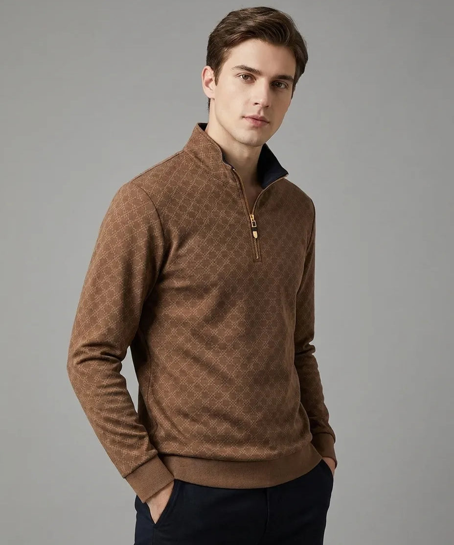 Kael - Textured Half-Zip