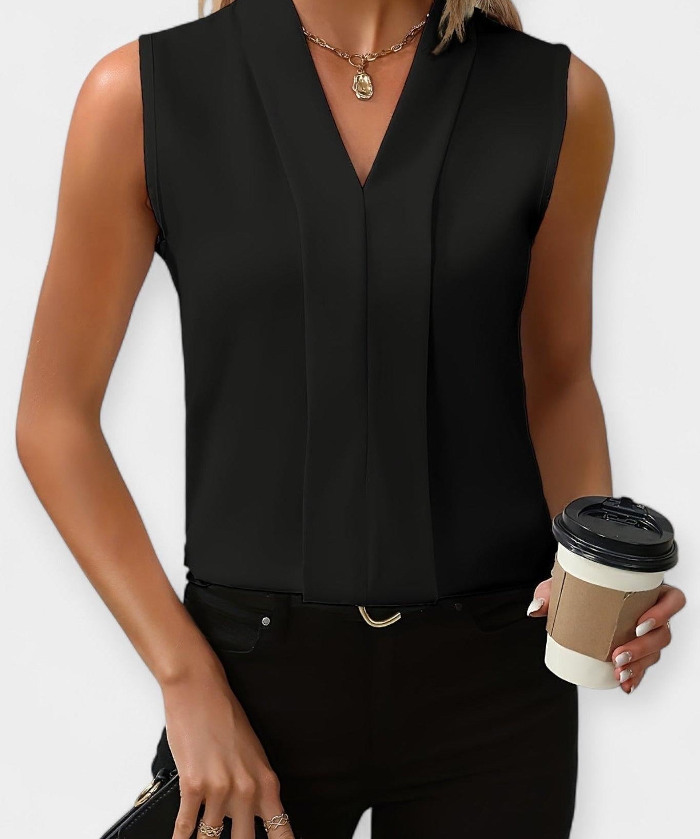 Elira – Minimal Sleeveless Blouse