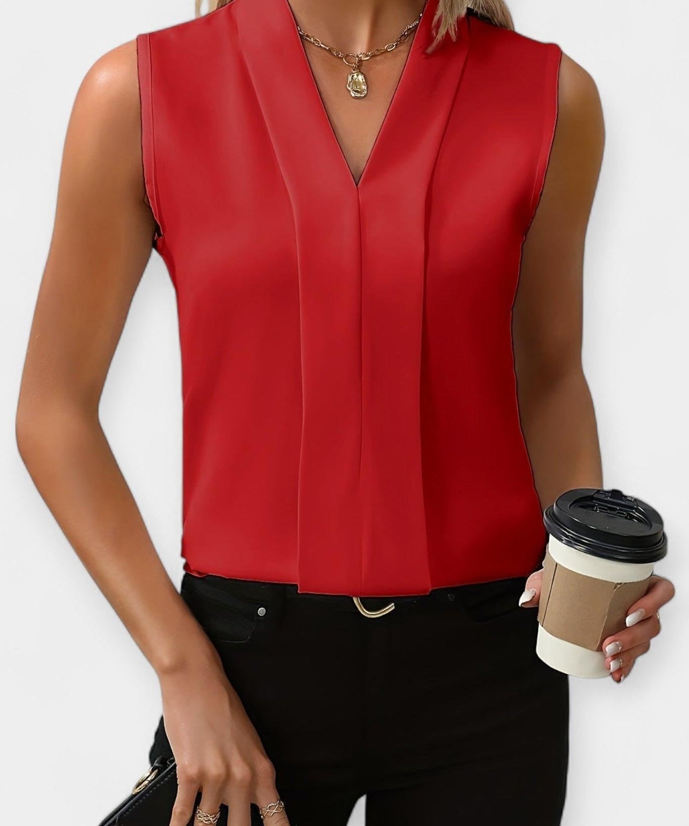 Elira – Minimal Sleeveless Blouse