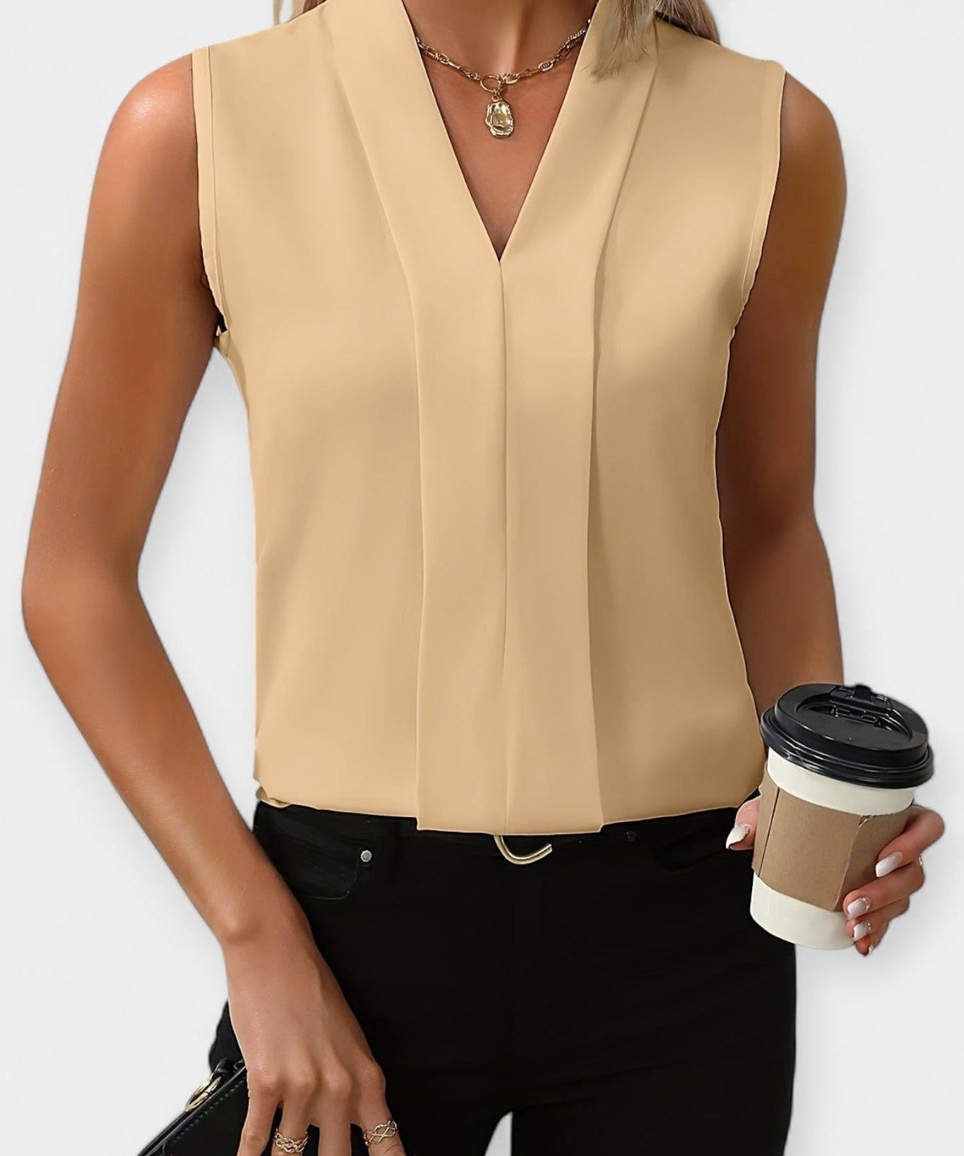 Elira – Minimal Sleeveless Blouse