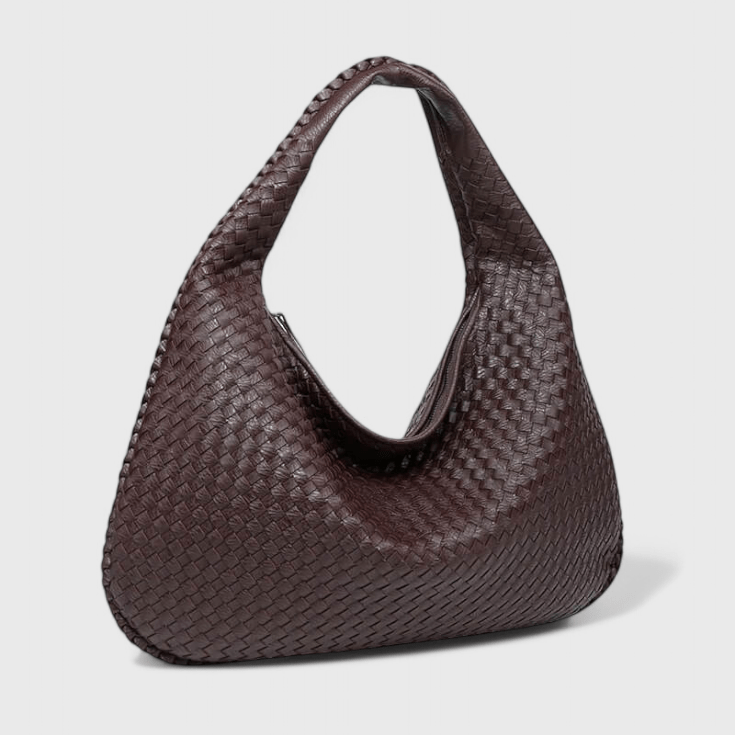 Velora – Woven Crescent Hobo Bag