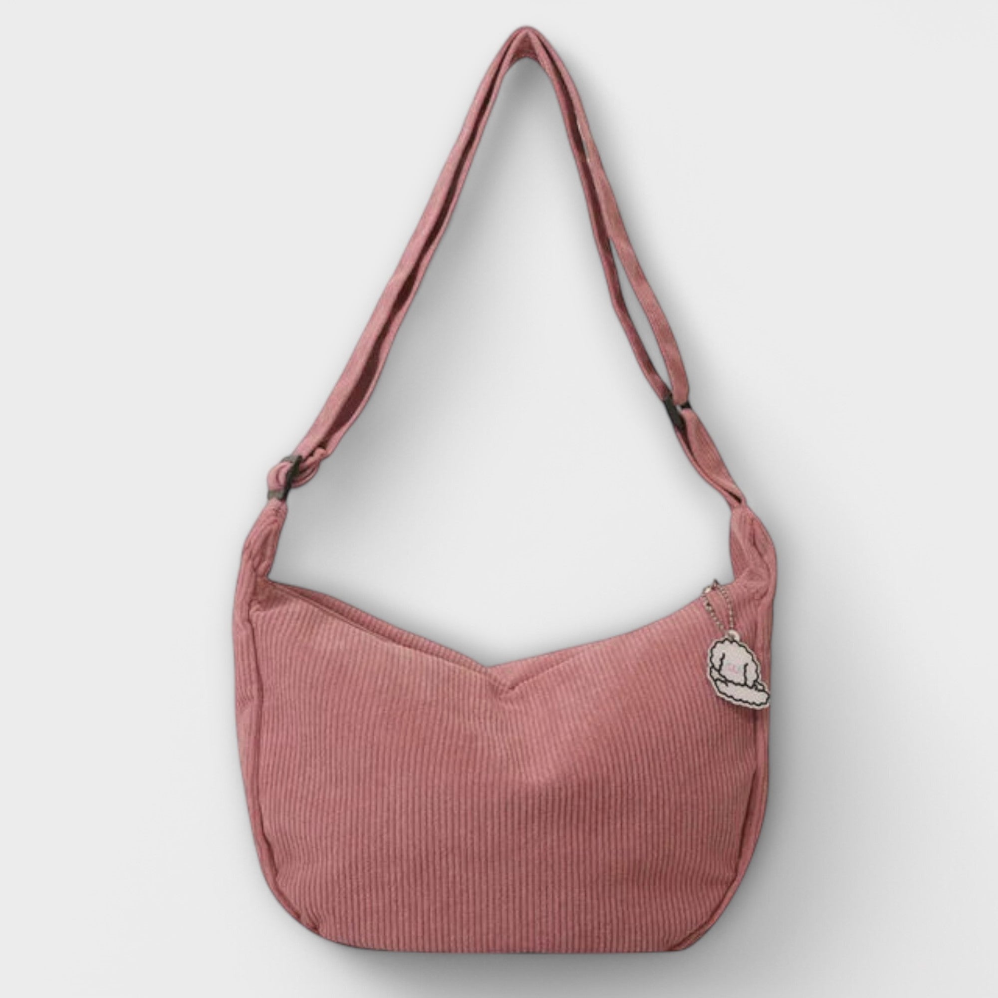 Rosélune – Blush Cord Shoulder Bag
