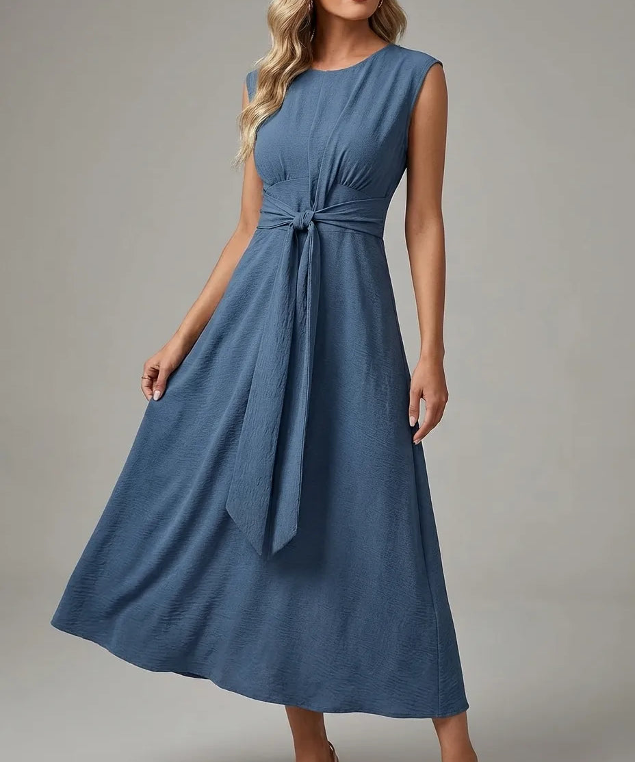 Verdara - Sculpt Tie Midi Dress