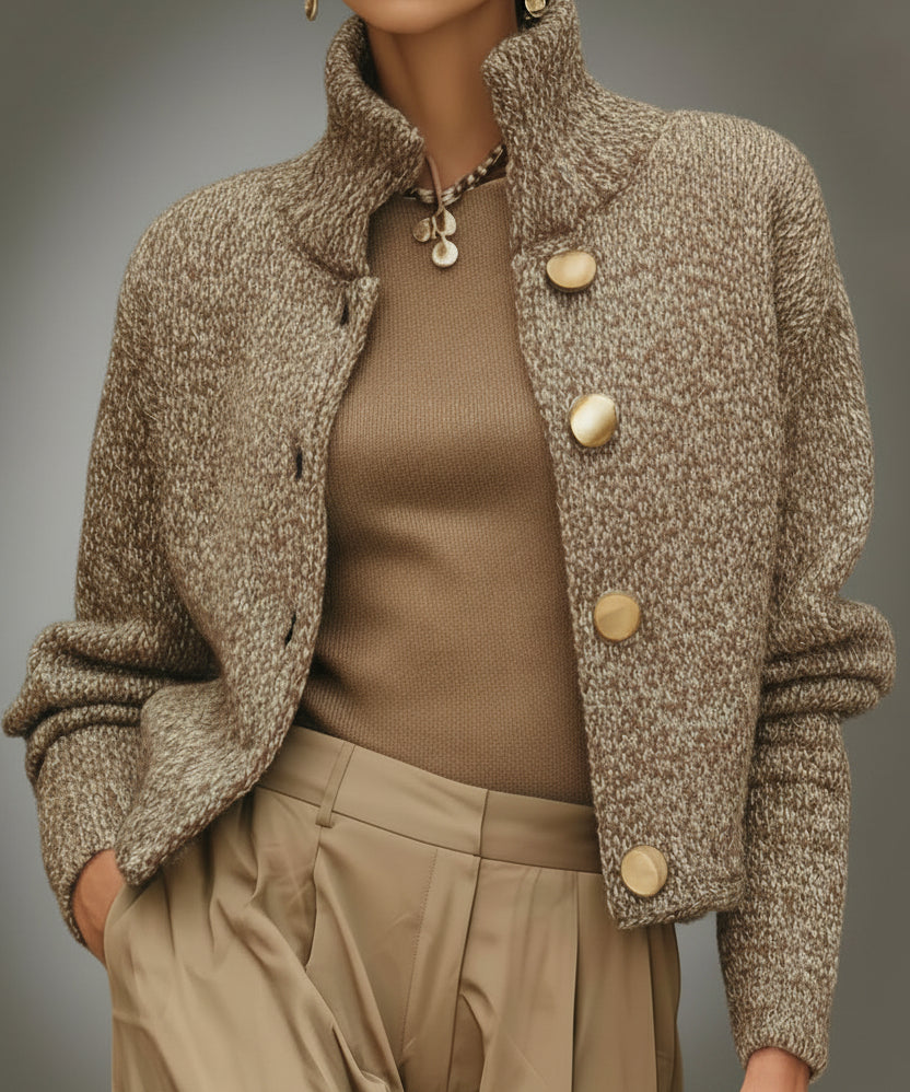 Althea - Knit Button Jacket