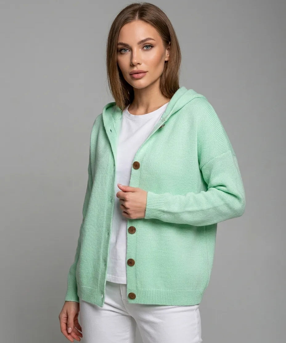 Elin – Fresh Knit Hooded Cardigan
