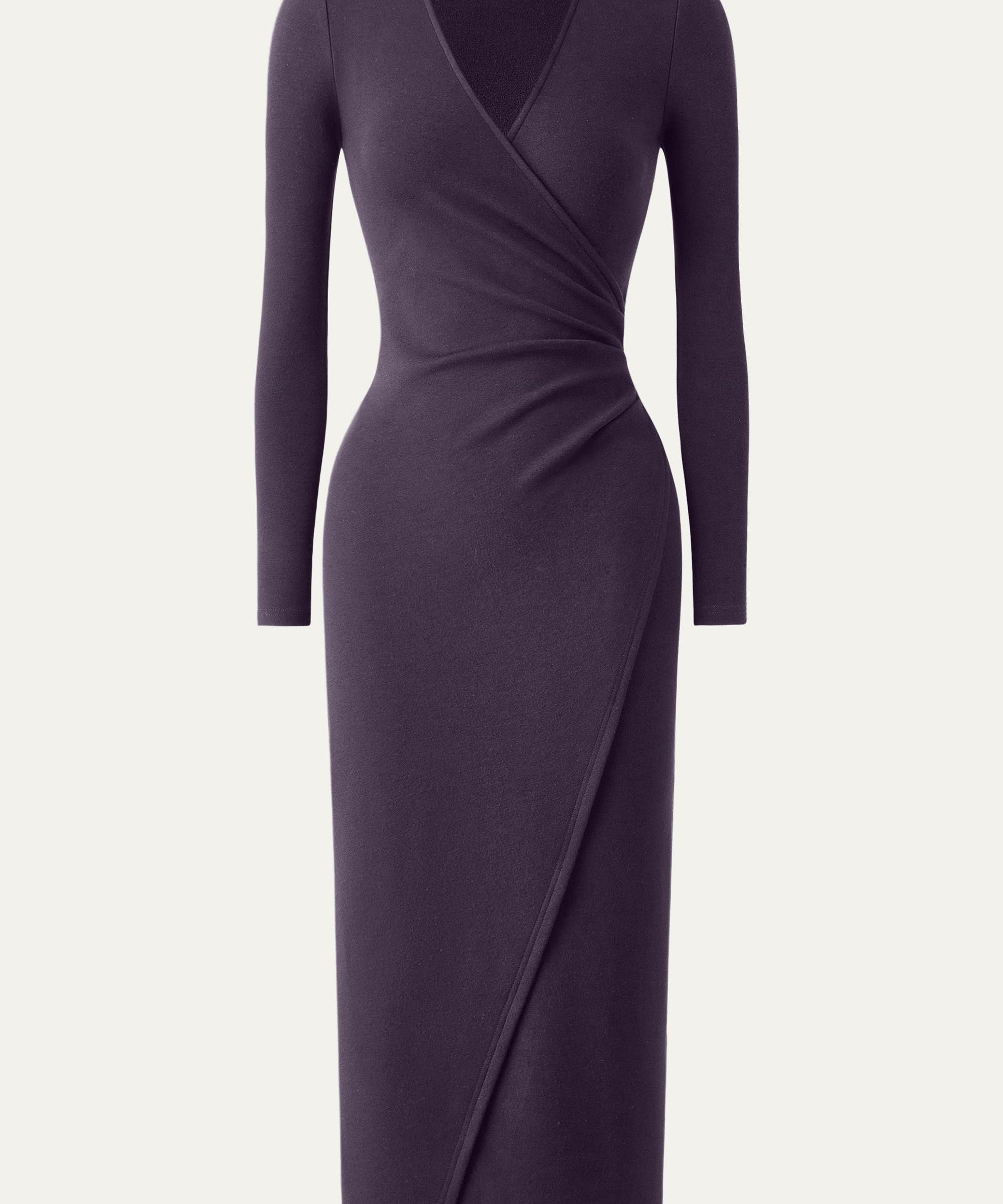 Elaris – Emerald Sculpt Wrap Dress