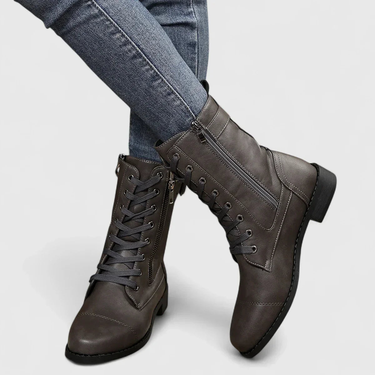 Raven- Combat Zip Boots