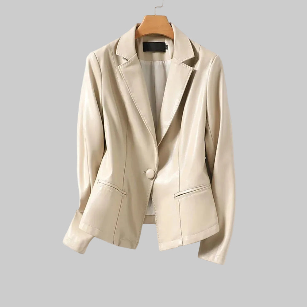 Avira - Leather Tailored Blazer