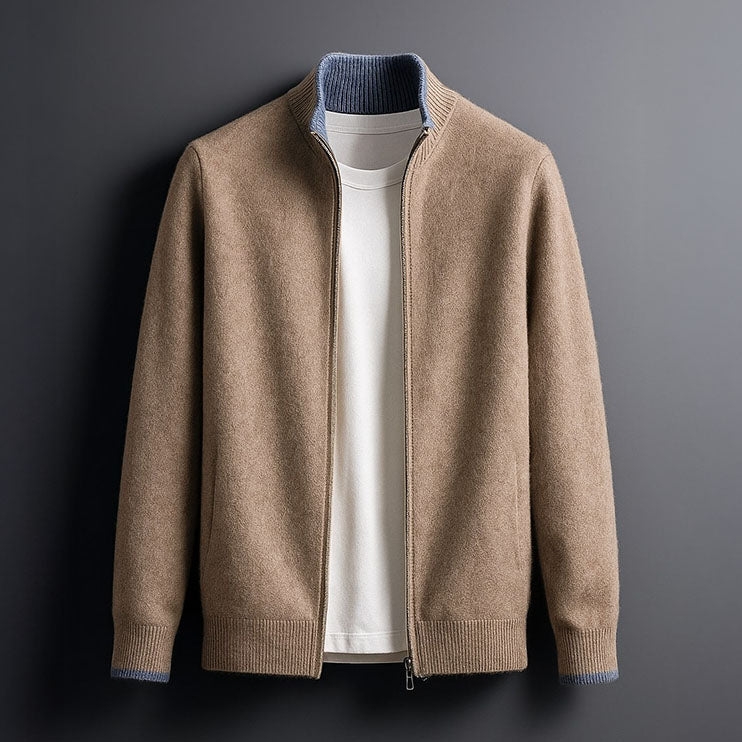 Kael – Minimal Zip Knit Jacket