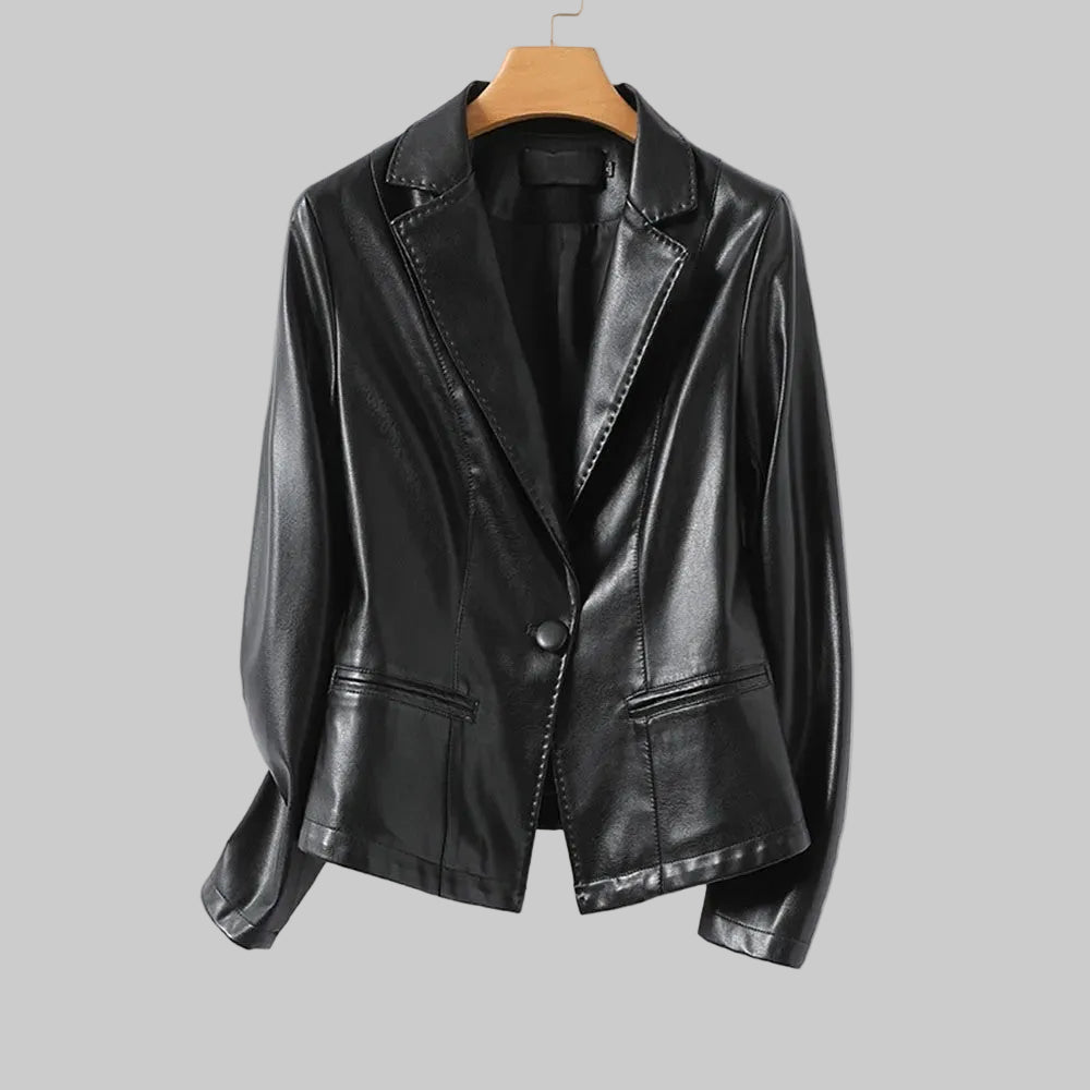 Avira - Leather Tailored Blazer
