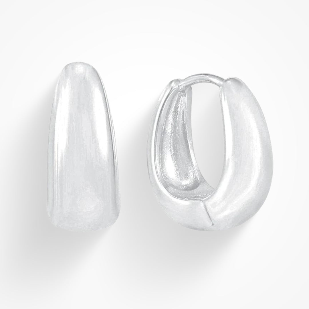 Veloura – Gold Dome Hoop Earrings