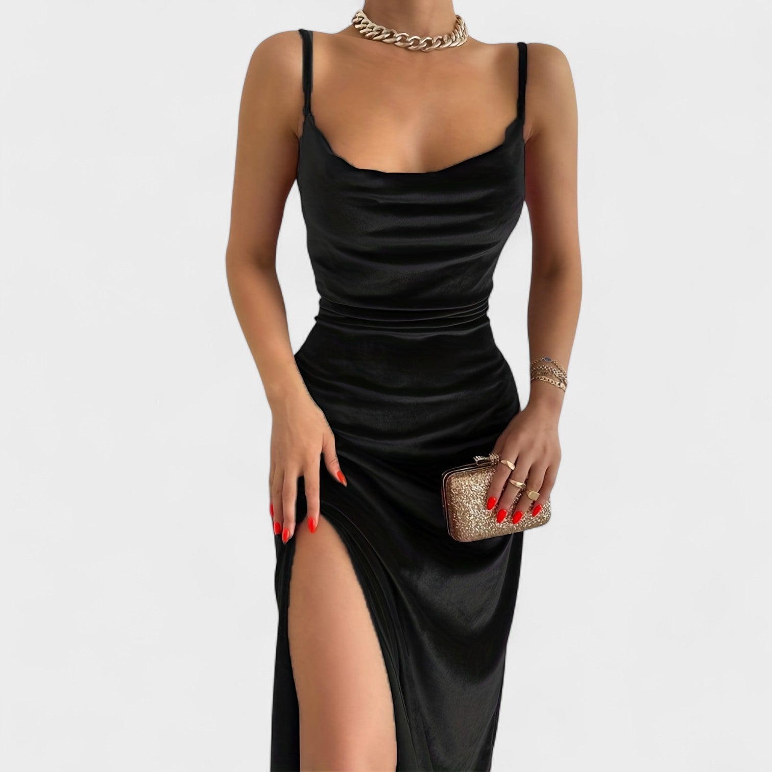 Klára - Velvet Flow Dress
