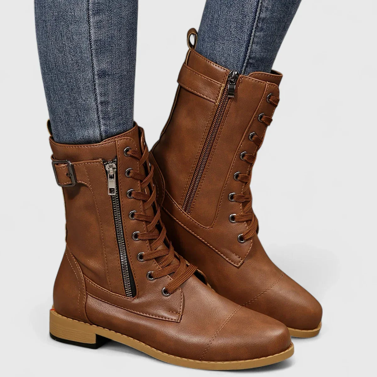 Raven- Combat Zip Boots