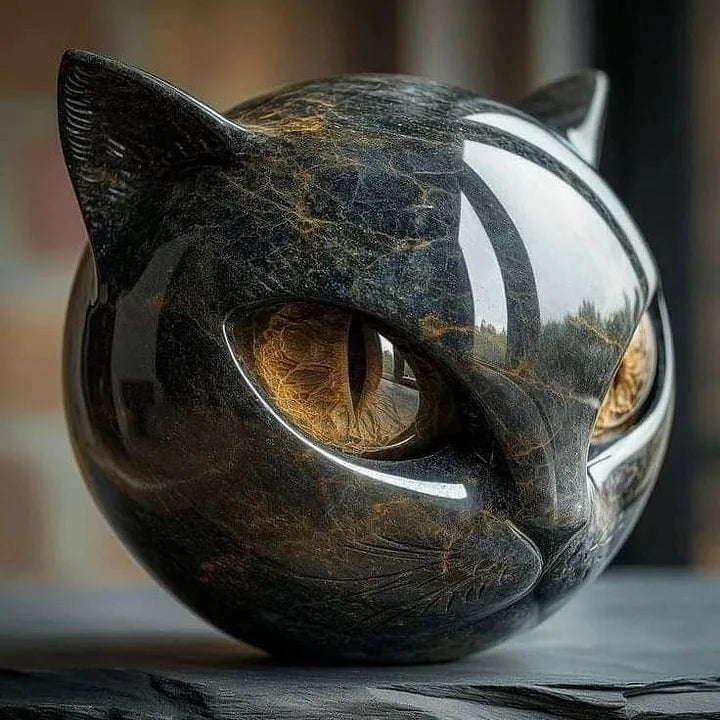 Black Cat - Mystical Black Cat Statue
