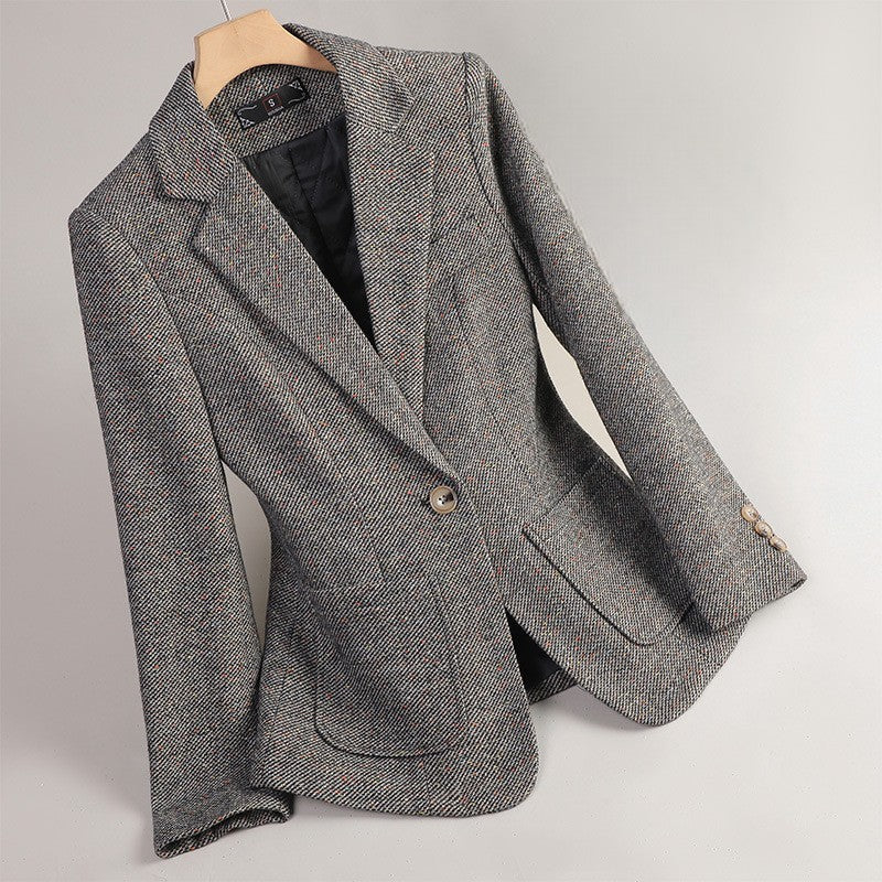 Elira - Textured Tailored Blazer