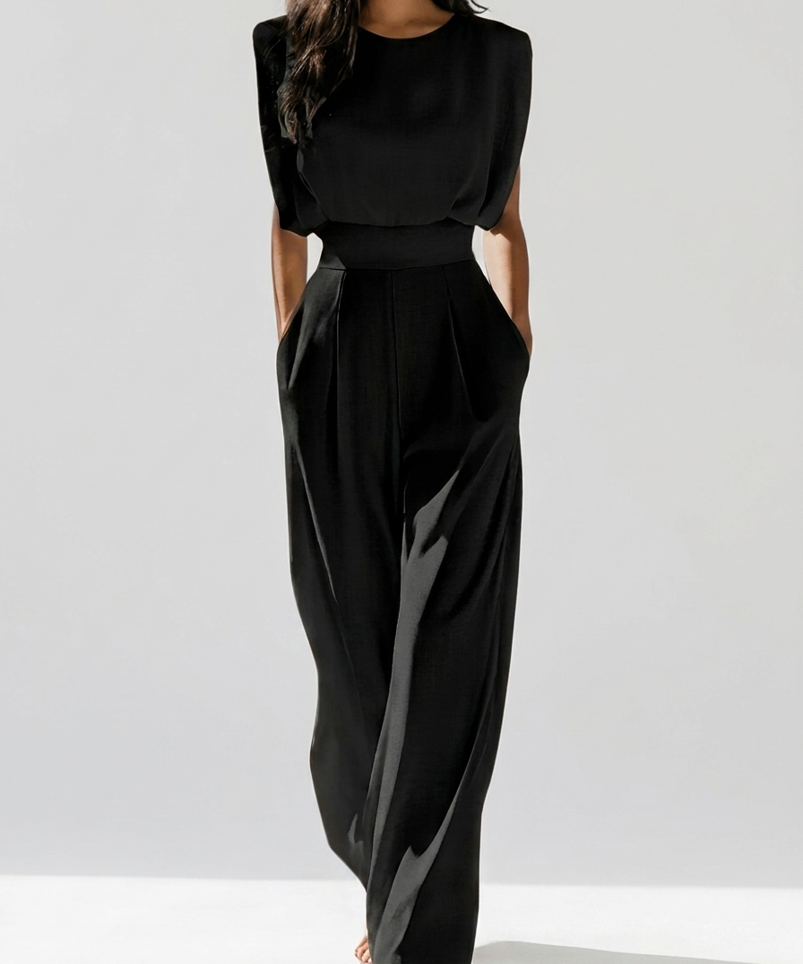 Ariella – Elegant jumpsuit with waist belt