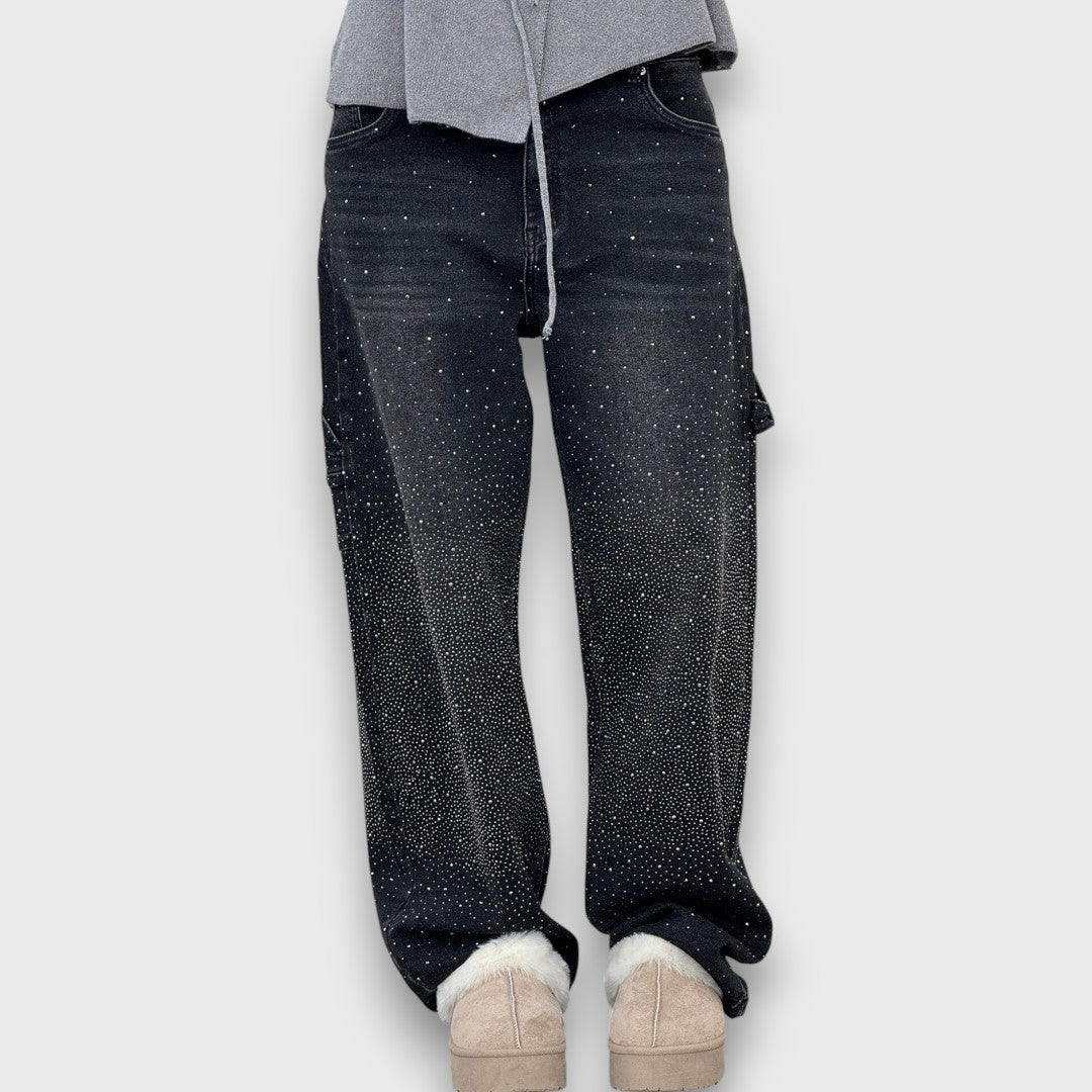 Nolene – Jeans with Sparkling Finish and Urban Character